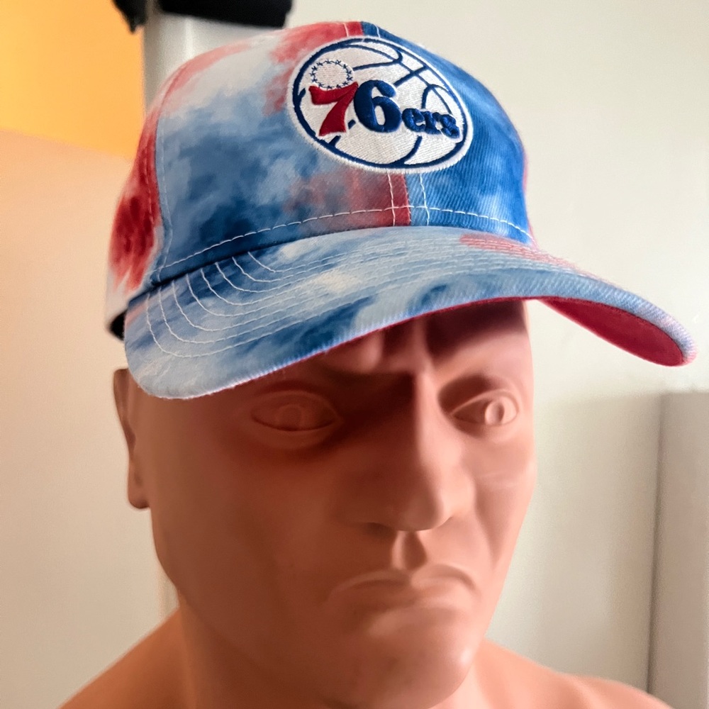 New Era 9Twenty Adjustable Tye-die Philadelphia 76ers Hat - Picture 3 of 5